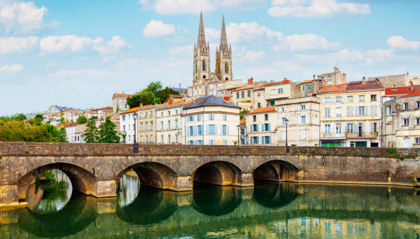 Niort city landscape- Deux Sevres, Nouvelle aquitaine region France